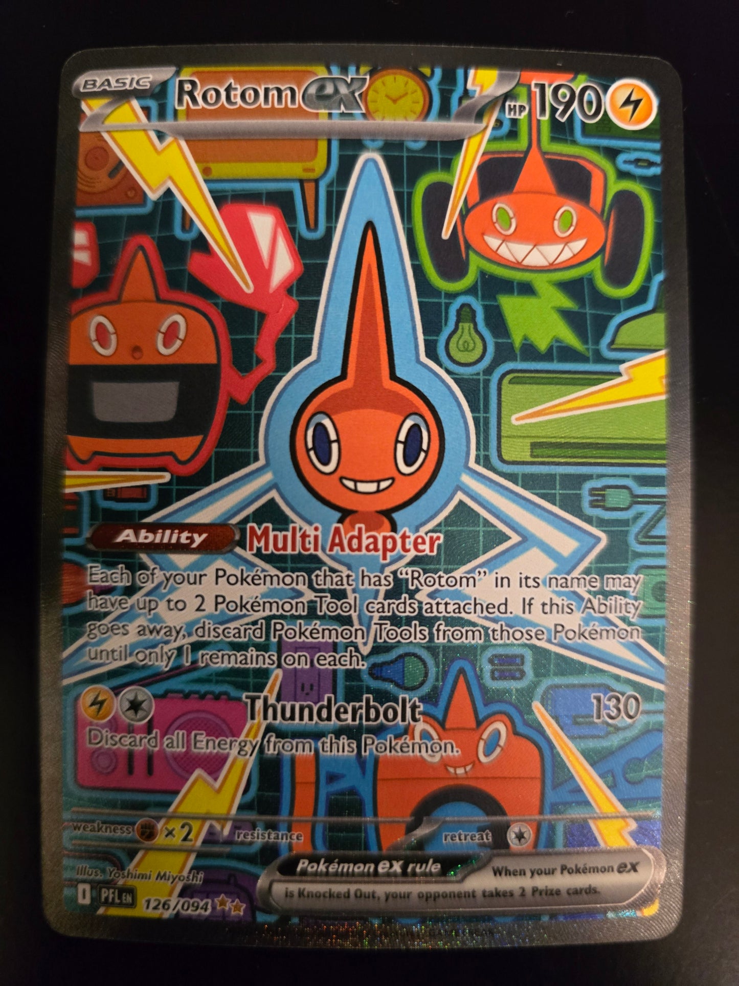 Rotom Ex 126/094 Phantasmal Flames Holofoil NM