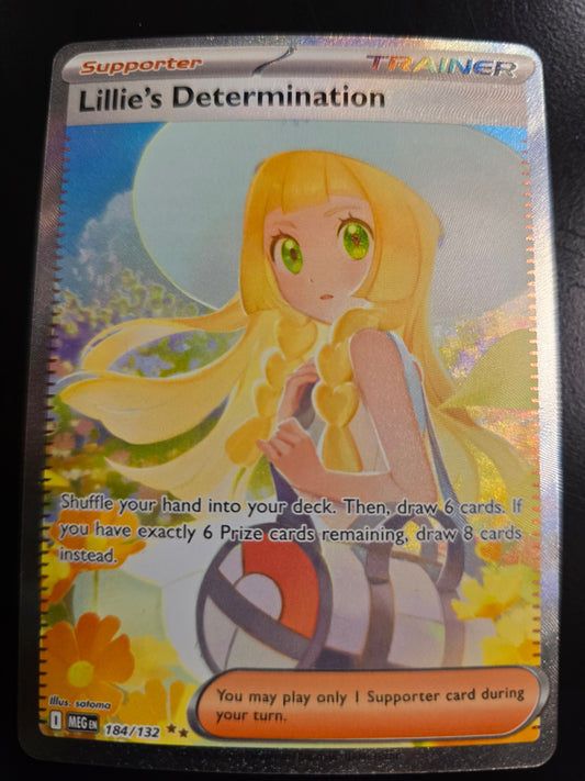 Lillie's Determination 184/132 Mega Evolution Holofoil NM