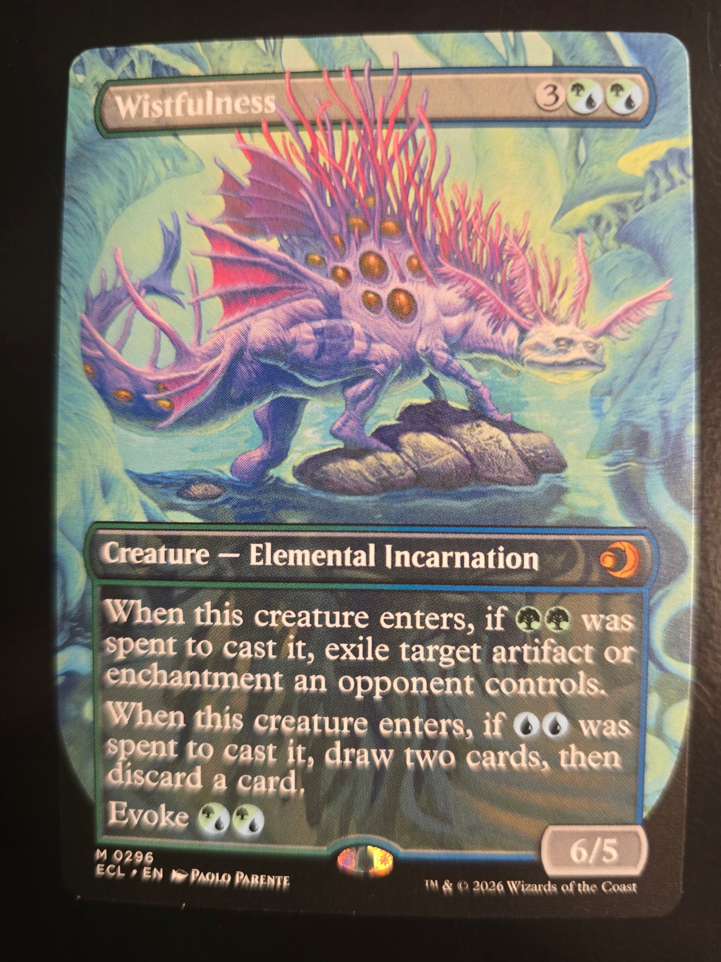 Wistfulness M 0296 Lorwyn Eclipsed Borderless Normal NM