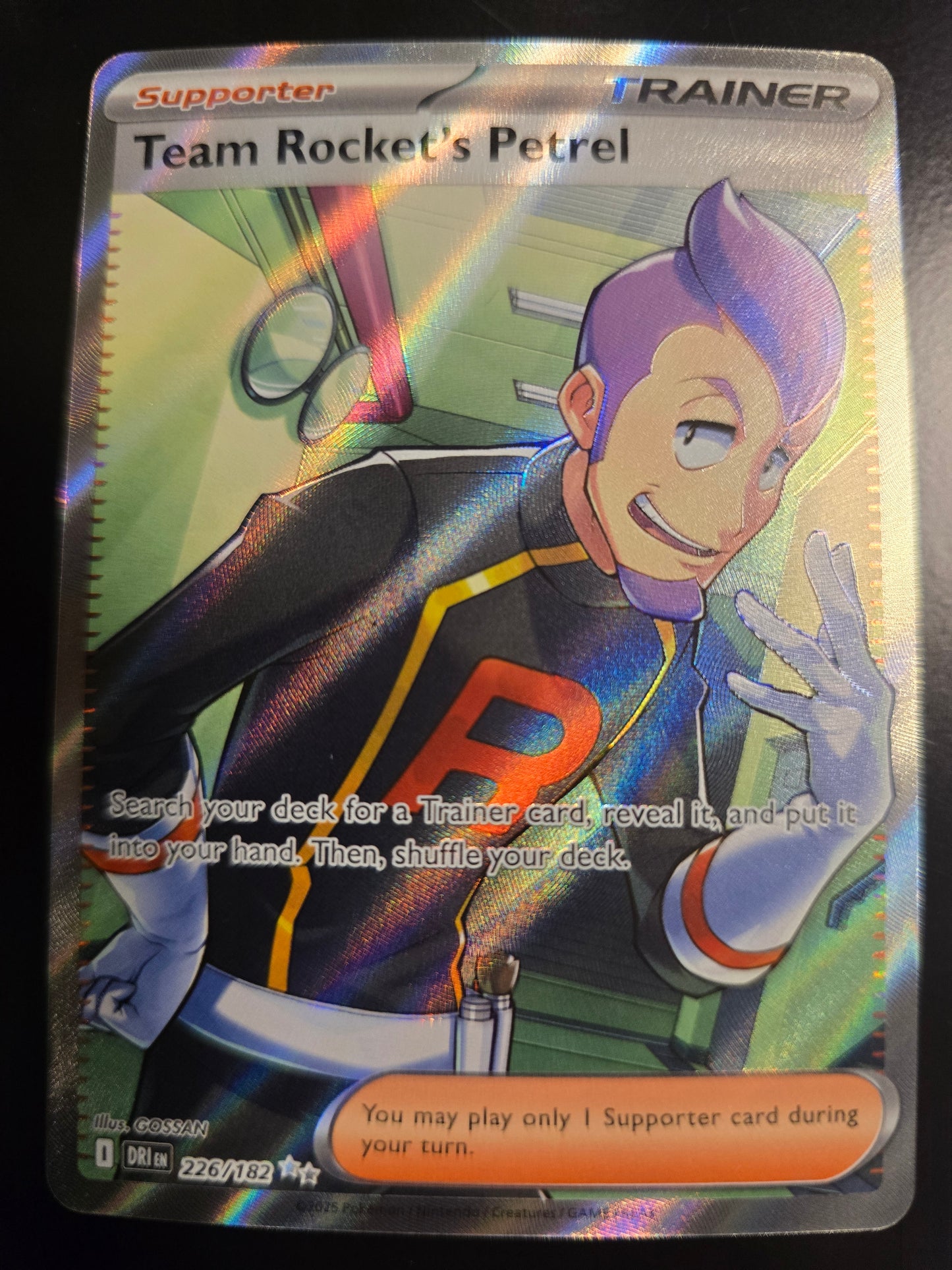 Team Rocket's Petrel 226/182 Destined Rivals Holofoil NM