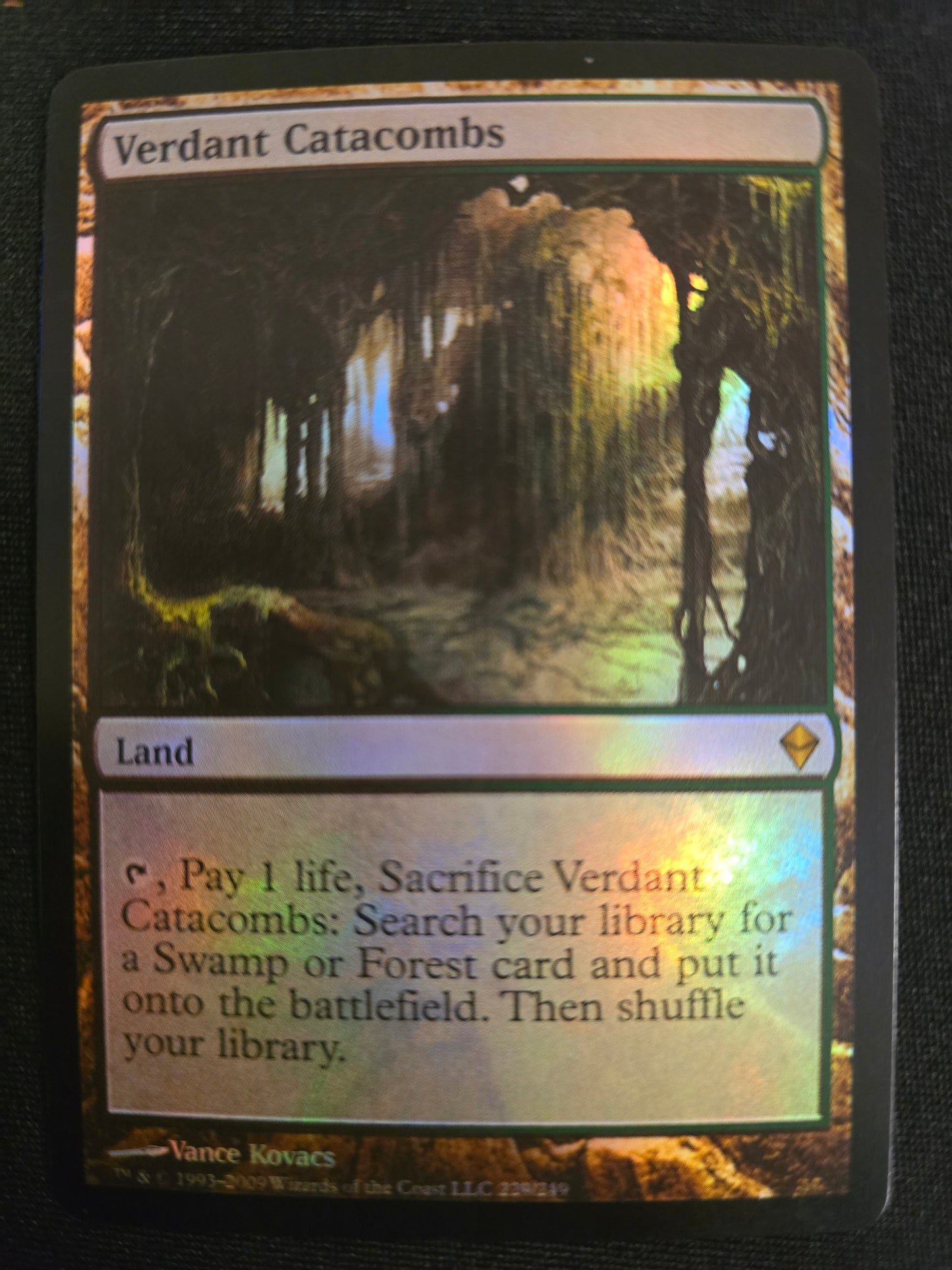 Verdant Catacombs 229/249 Zendikar Foil NM at Emerald Market Alamogordo, New Mexico	
