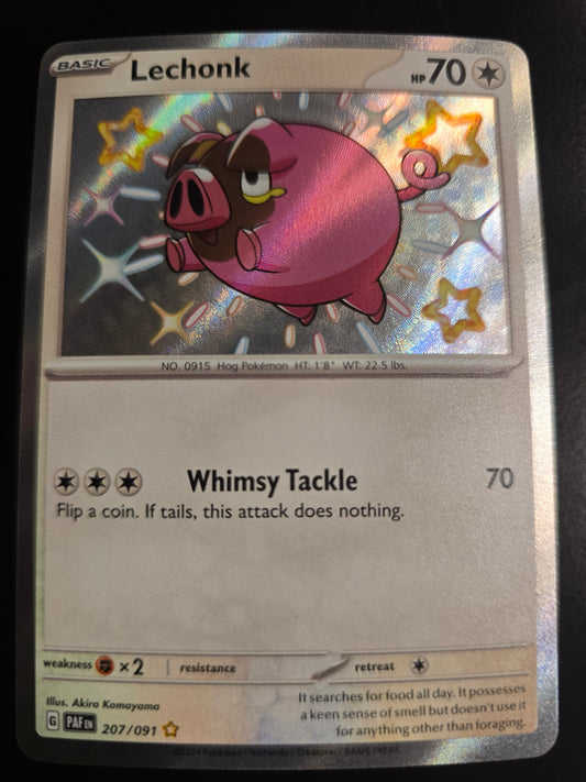 Lechonk 207/091 Paldean Fates Holofoil NM