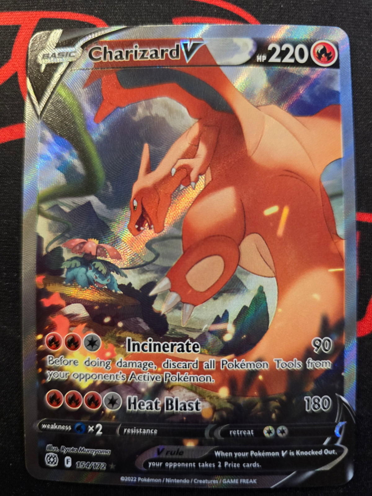 Charizard V 154/172 BS Alt Full Art Holofoil NM