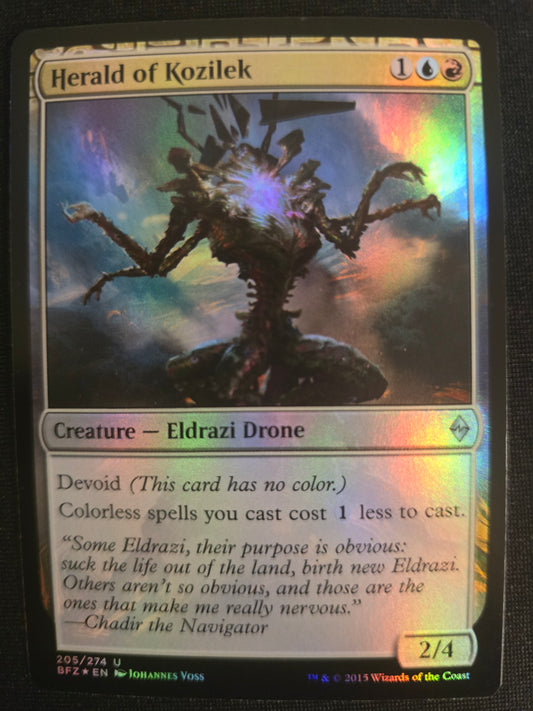 Herald Of Kozilek 205/274 U Battle For Zendikar Foil NM