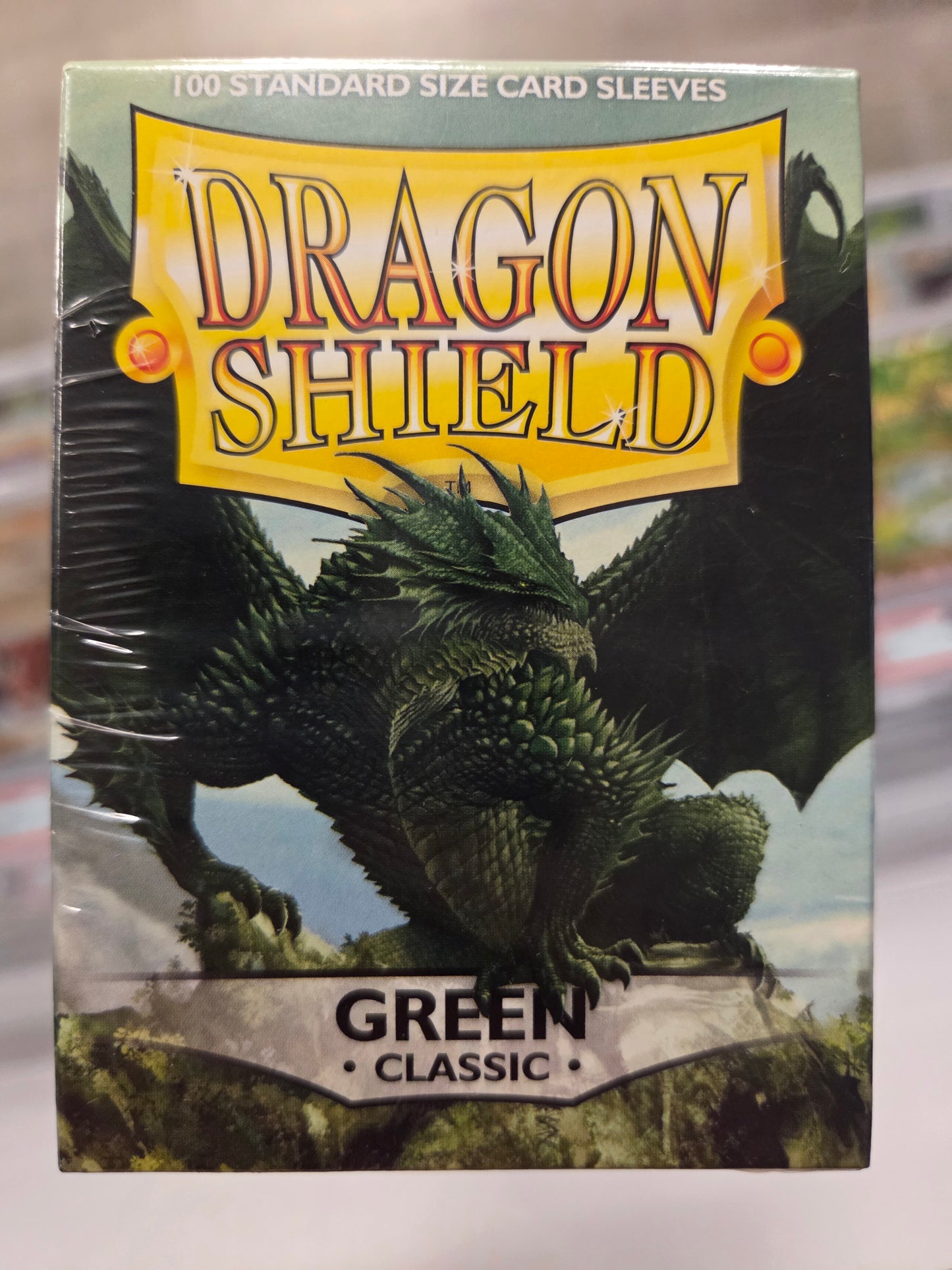 Dragon Shield 100 Card Sleeves. Color Green