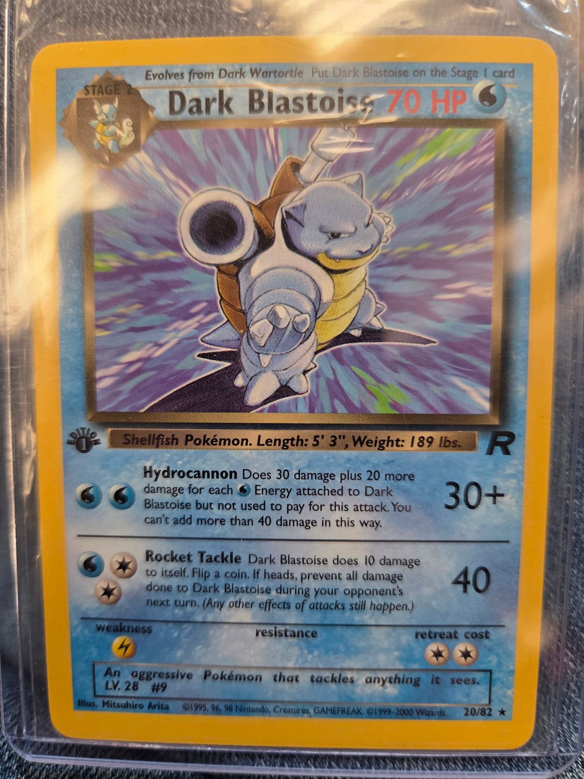 Dark Blastoise 20/82 First Edition (LP)