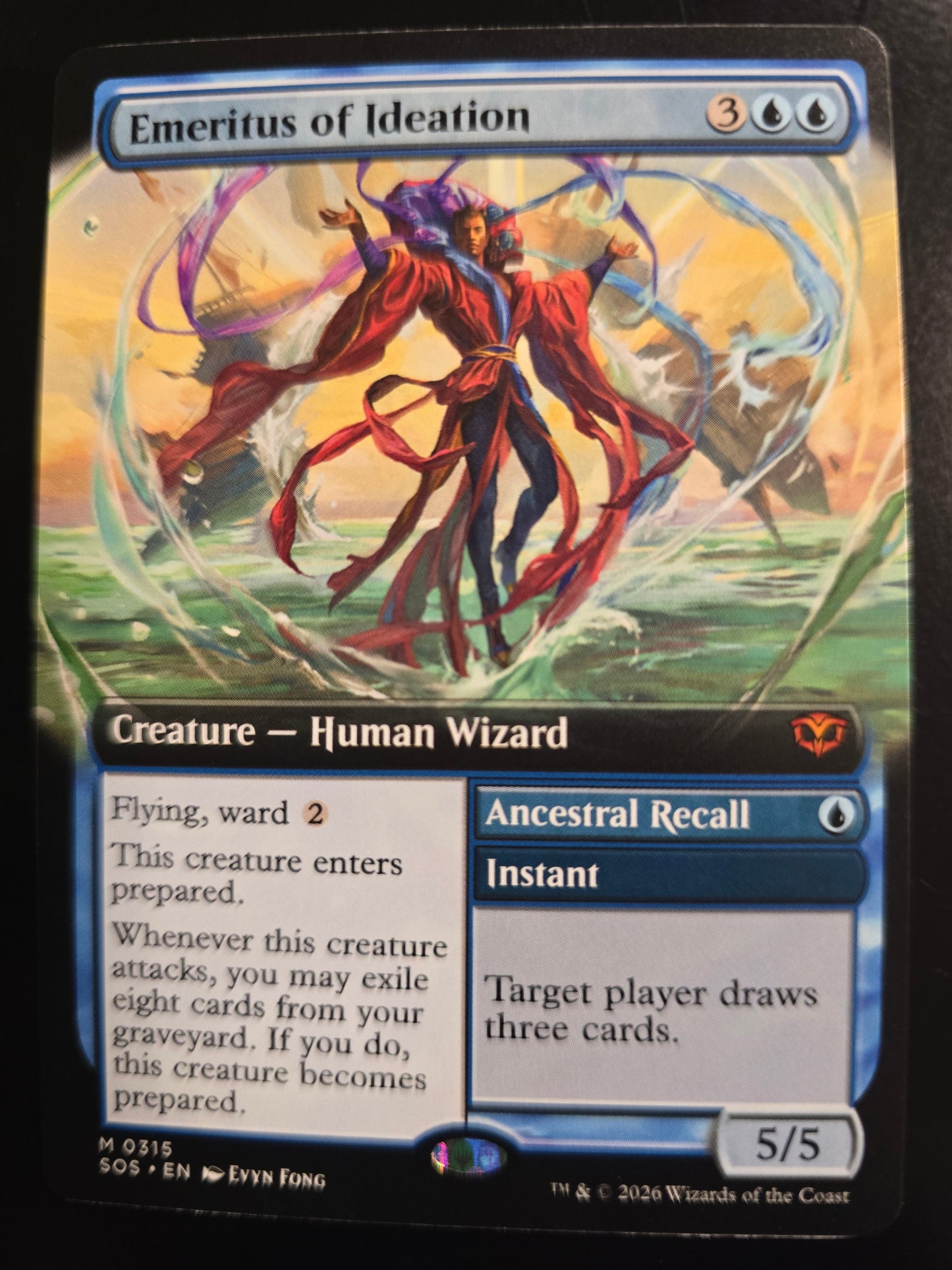 Emeritus Of Ideation M 0315 Secrets Of Strixhaven Extended Art Normal NM