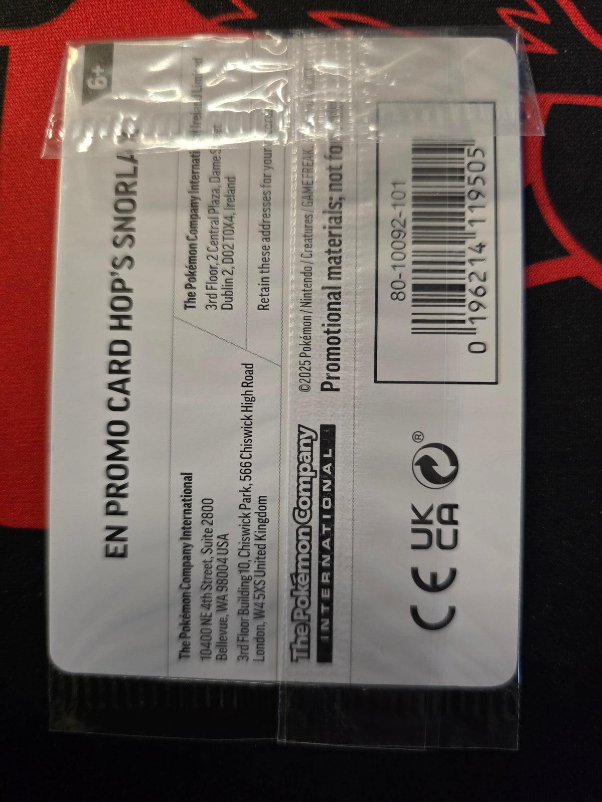 Hop's Snorlax 117/159 Holofoil Sealed