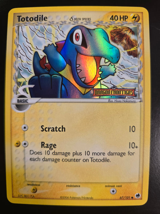 Totodile (Delta Species) 67/101 Dragon Frontiers Reverse Holofoil NM