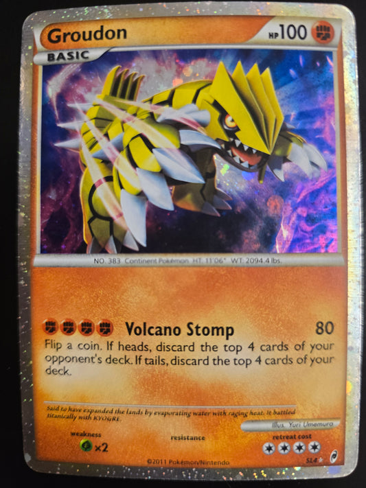 Groudon (Shiny) SL4 Call Of Legends Holofoil NM