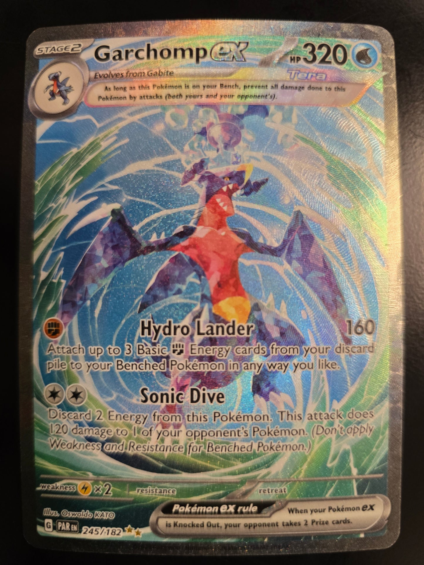 Garchomp Ex 245/182 Paradox Rift Holofoil LP