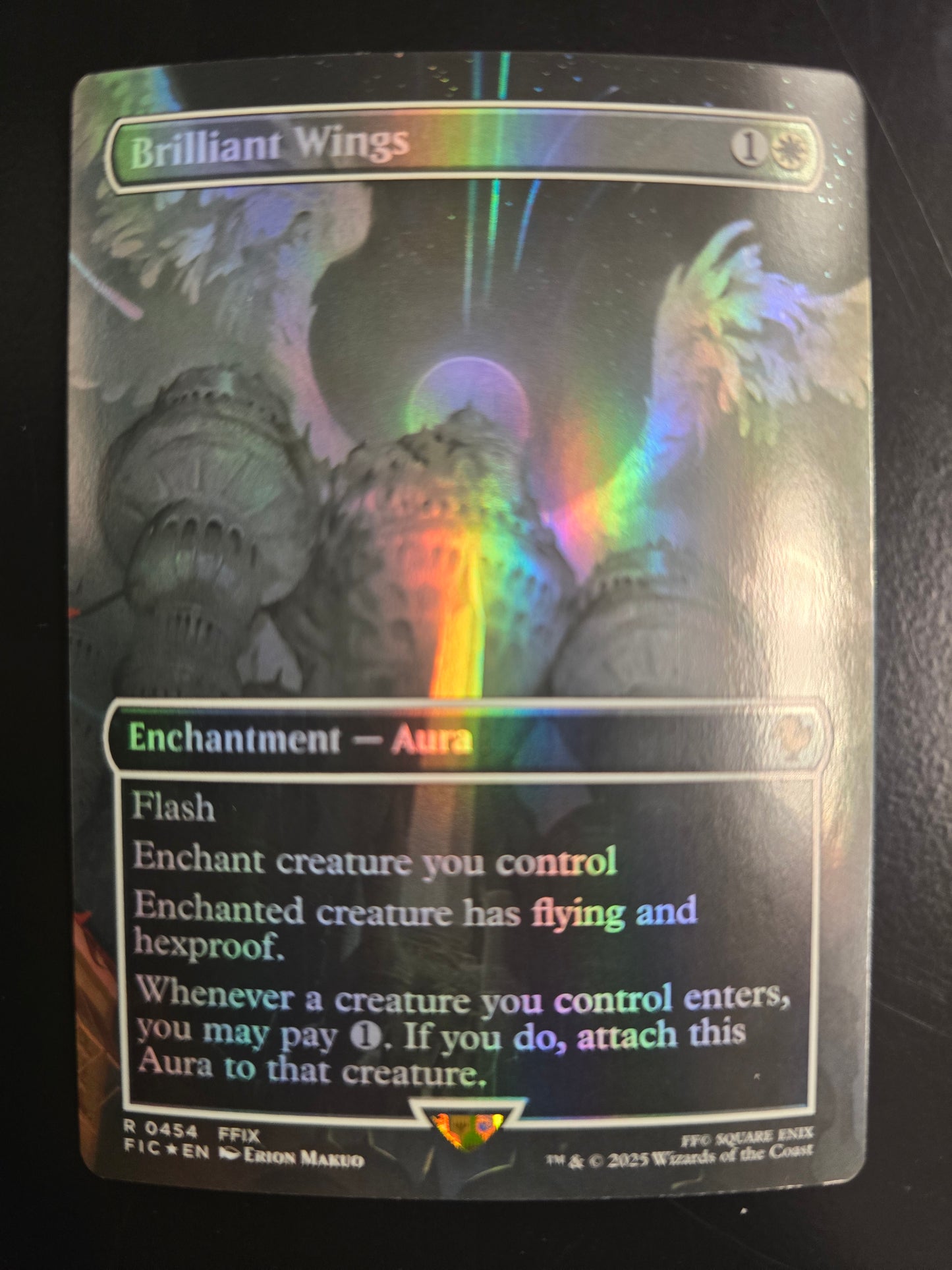 Brilliant Wings R 0454 Commander: Final Fantasy Borderless Foil NM