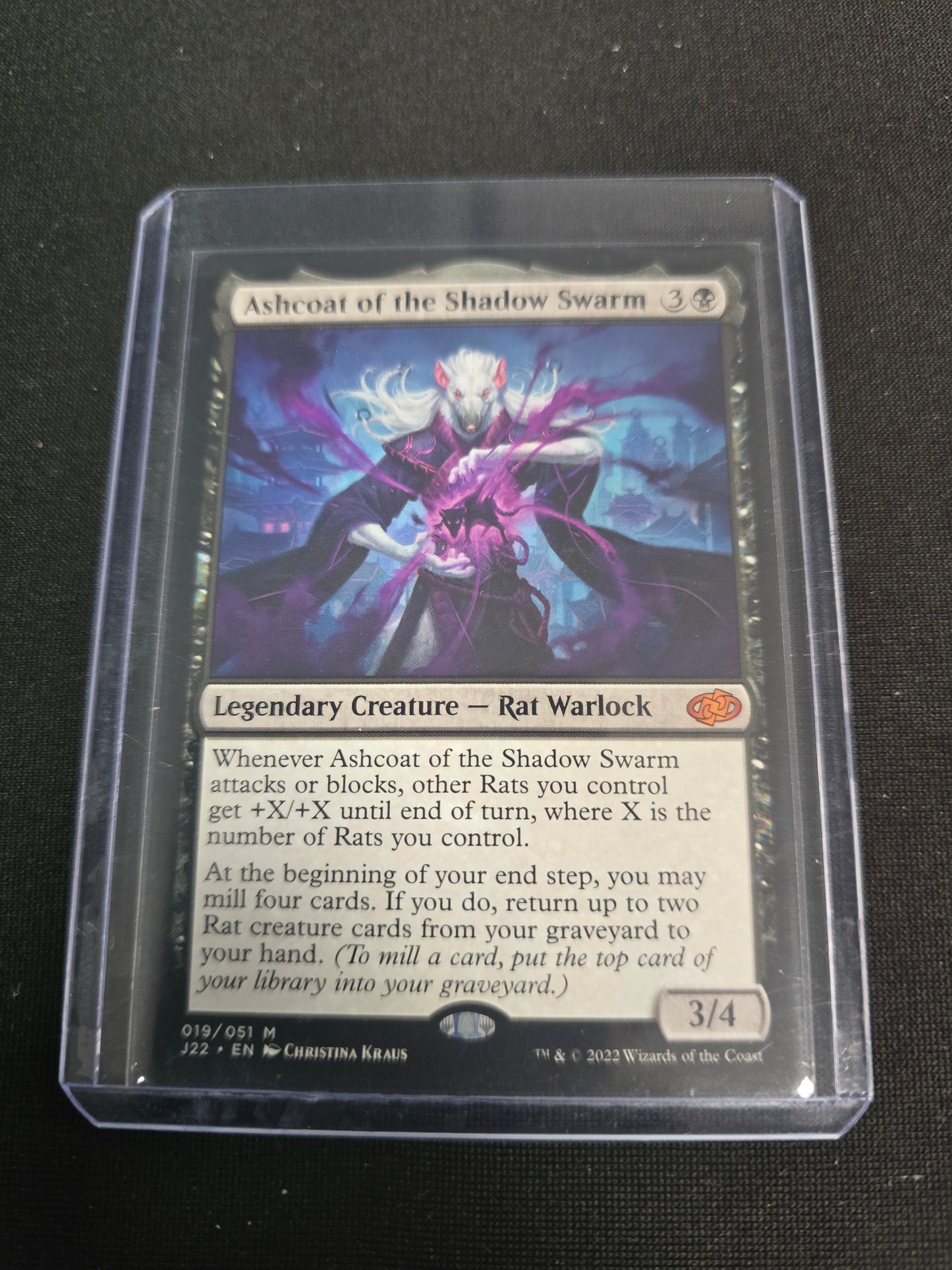 Ashcoat Of The Shadow Swarm 019/052 M Jumpstart 2022 NM
