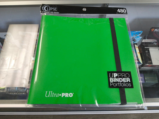 Ultra Pro Eclipse 480 12-Pocket Binder Lime Green