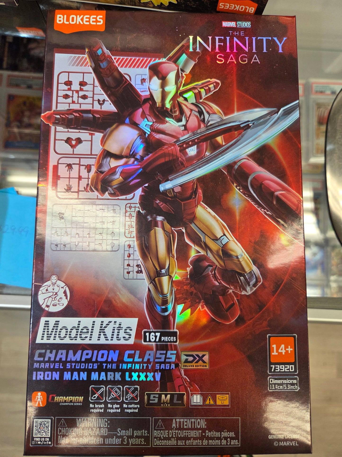 Blokees Champion Class Iron Man Mark LXXXV Model Kit 167pc