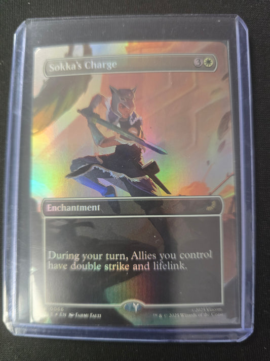 Sokka's Charge R 0066 Avatar: The Last Airbender: Eternal-Legal Borderless Foil NM