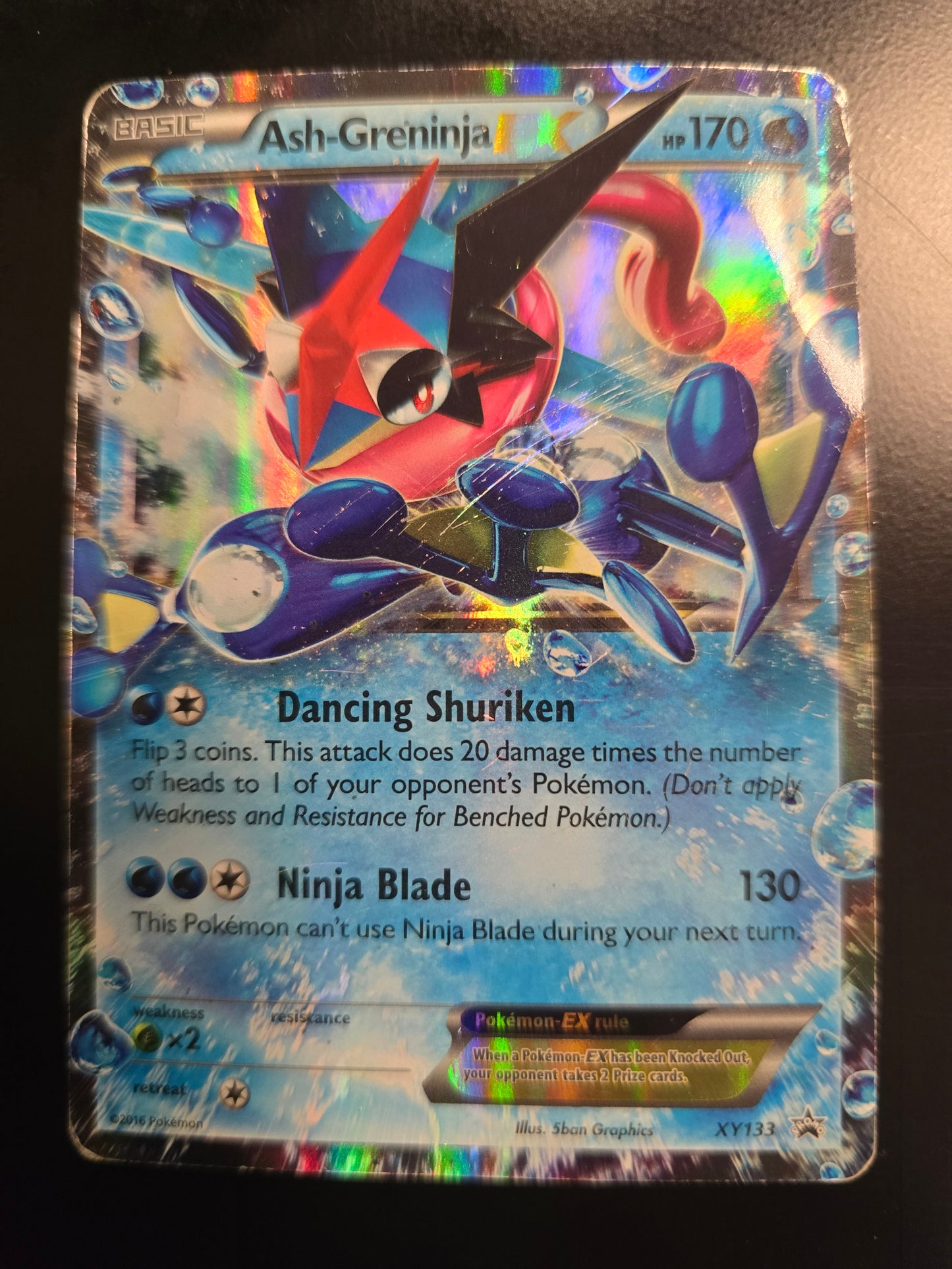 Ash-Greninja Ex XY133 Promos Holofoil MP