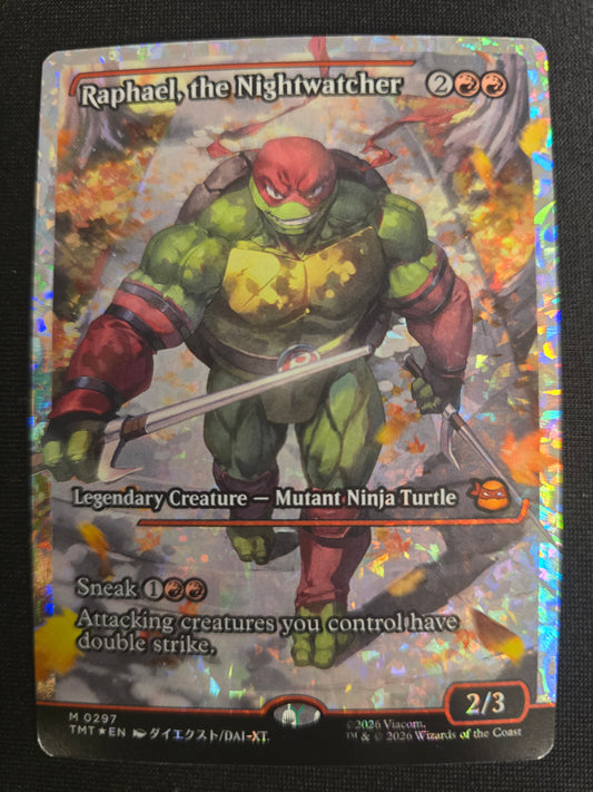 Raphael, The Nightwatcher M 0297 TMNT Showcase Fracture Foil NM