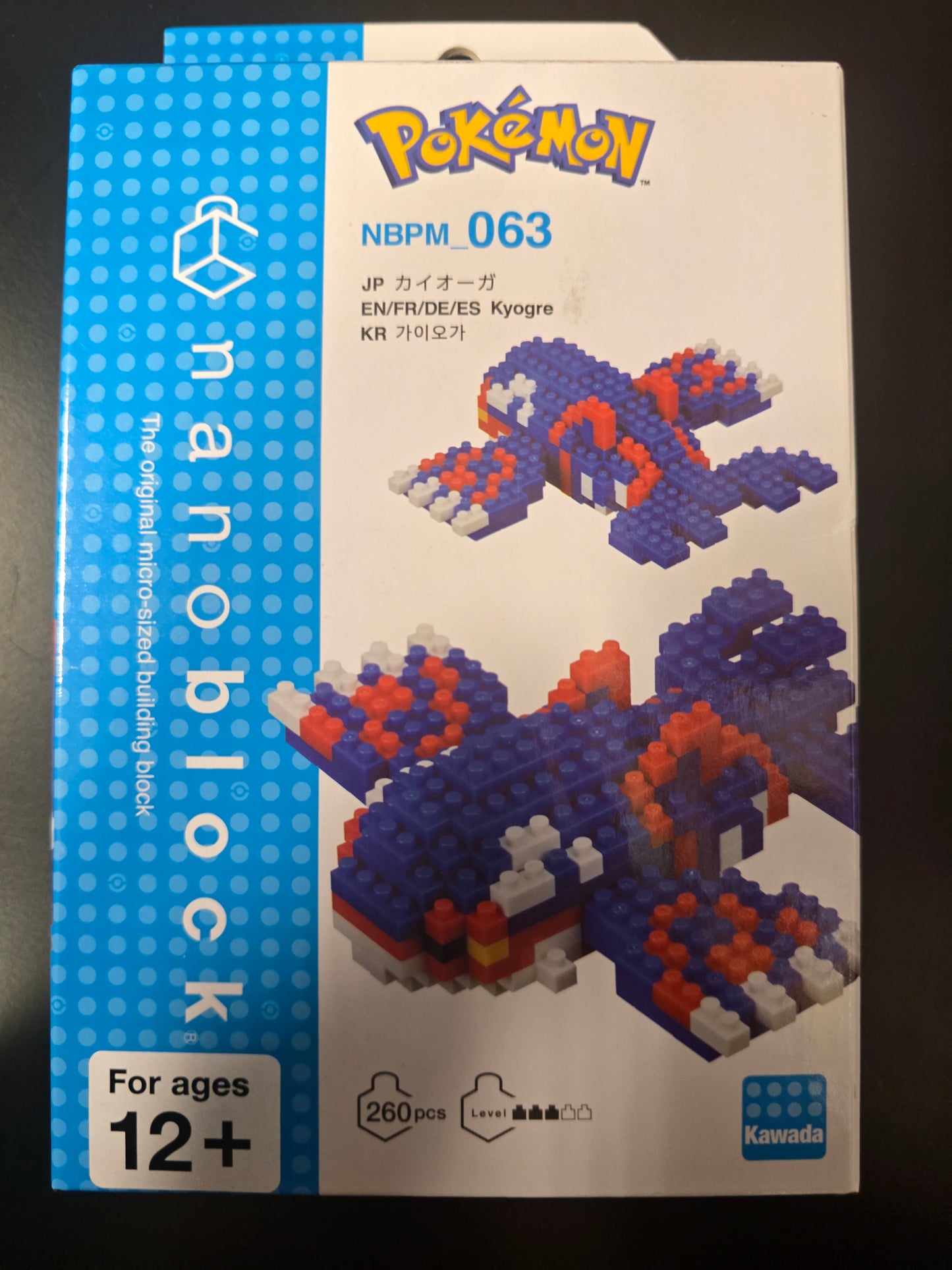 Nanoblock Pokemon Kyogre 260pcs