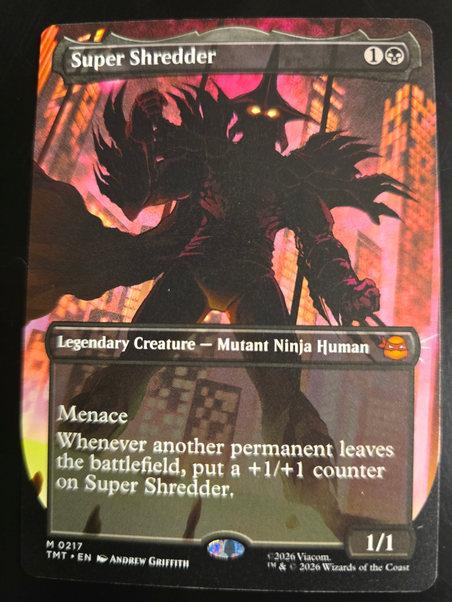 Super Shredder M 0217 TMNT Borderless Normal NM