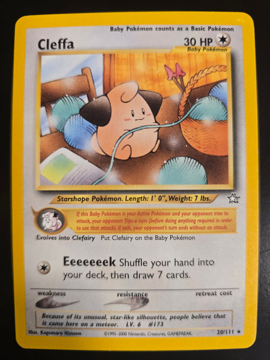 Cleffa 20/110 Neo Genesis Unlimited Holofoil NM