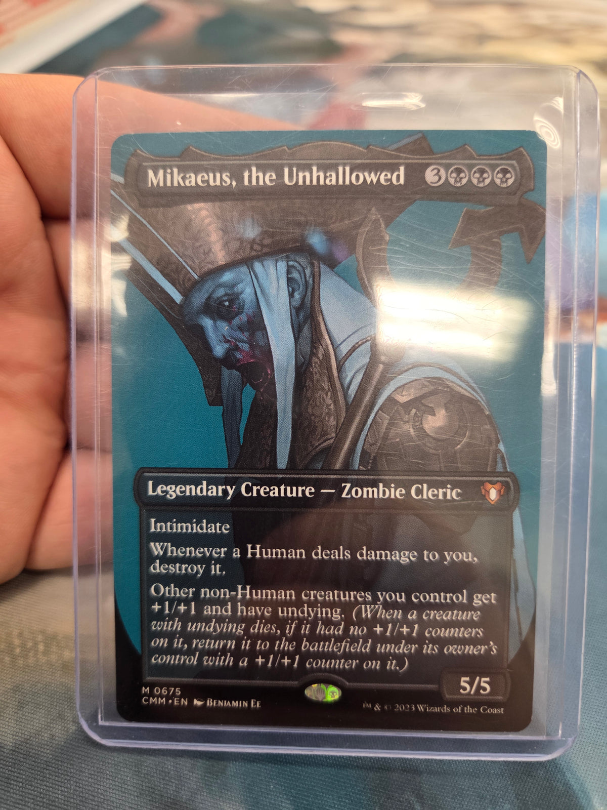 Mikaeus the Unhallowed Commander Masters Borderless