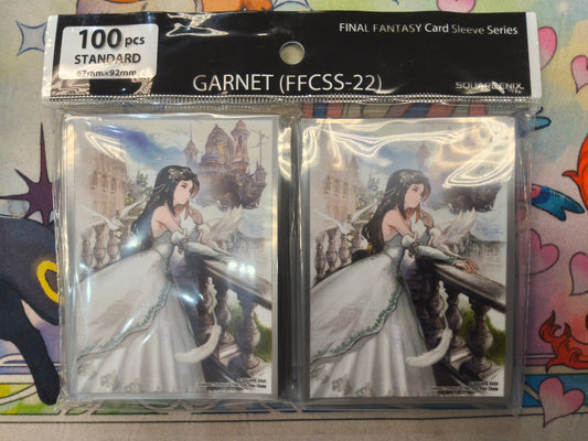 Final Fantasy Garnet (FFCSS-22) Card Sleeves. 100 pcs Standard TCG Size.