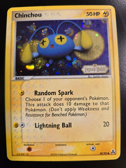 Chinchou 50/92 Legend Maker Reverse Holofoil NM