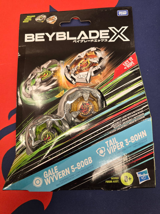 Beyblade X Gale Wyvern 5-80GB & Tail Viper 3-80HN
