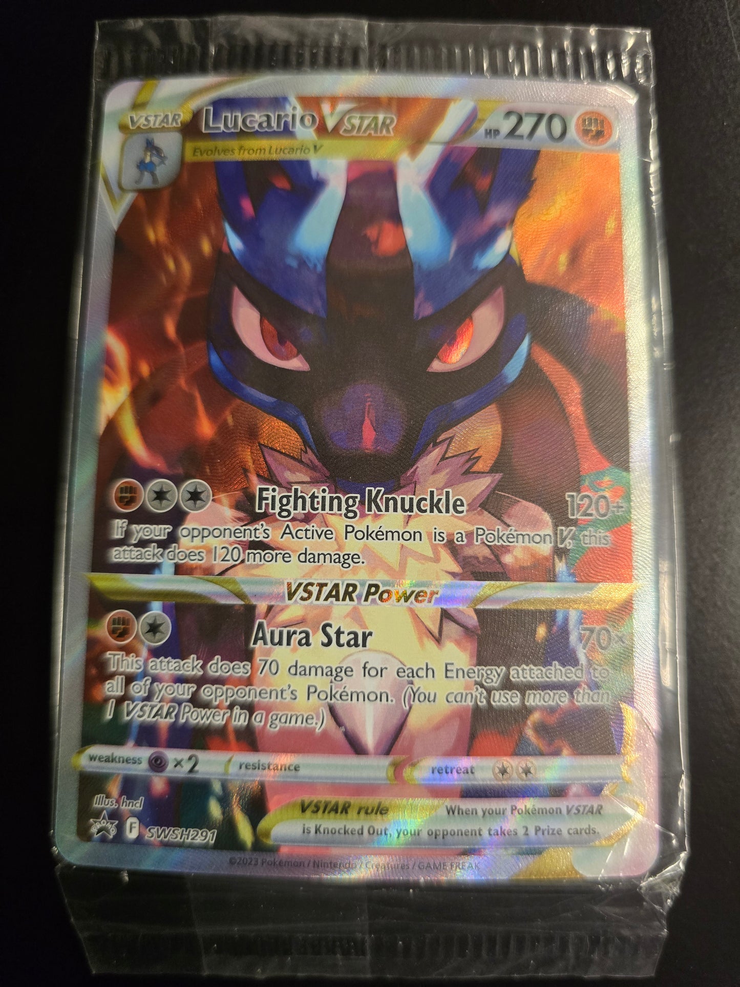 Lucario VSTAR SWSH291 S&S Promo Cards Holofoil Sealed