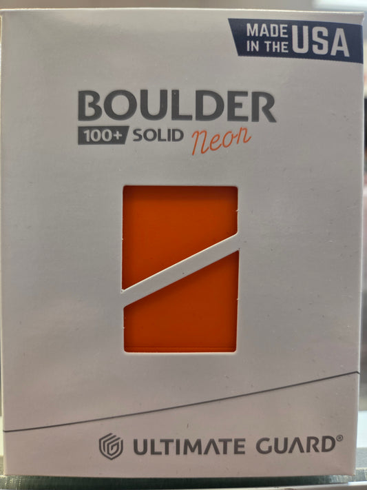 Ultimate Guard Boulder 100+ Solid Deck Box (Neon Orange)
