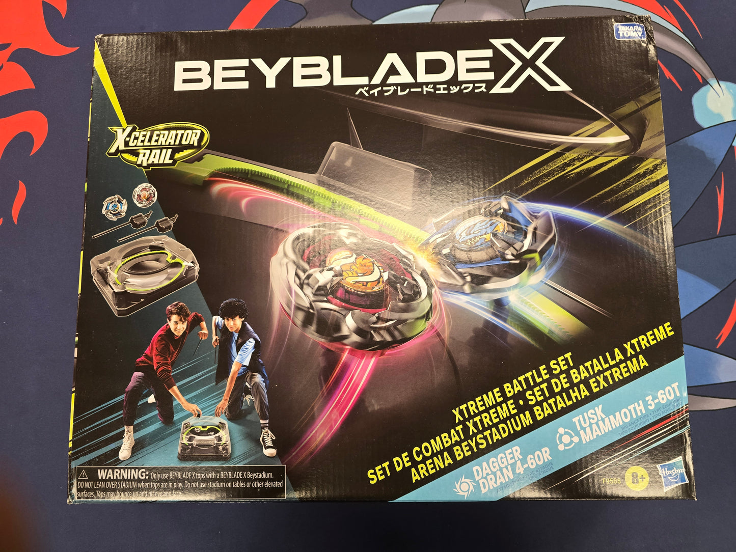 Beyblade X X-Celerator Rail Dagger Dran 4-60R & Tusk Mammoth 3-60T