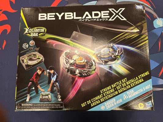 Beyblade X X-Celerator Rail Dagger Dran 4-60R & Tusk Mammoth 3-60T