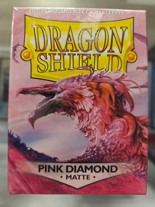 Dragon Shield 100 Card Sleeves. Color Pink Diamond