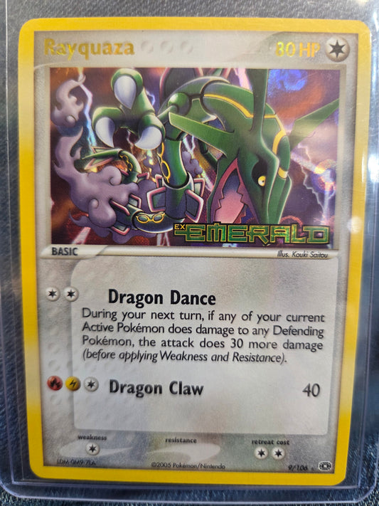 Rayquaza 9/106 (Emerald Stamped) (LP)