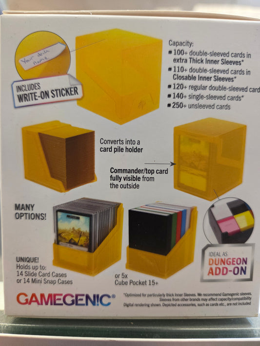 GameGenic Bastion 100+ XL Deck Box (Clear Yellow)