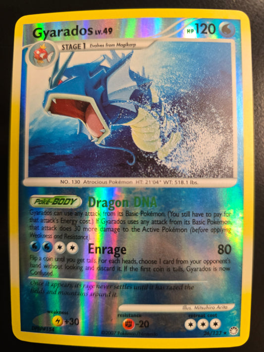 Gyarados Lv. 49 26/123 Mysterious Treasures Reverse Holofoil NM