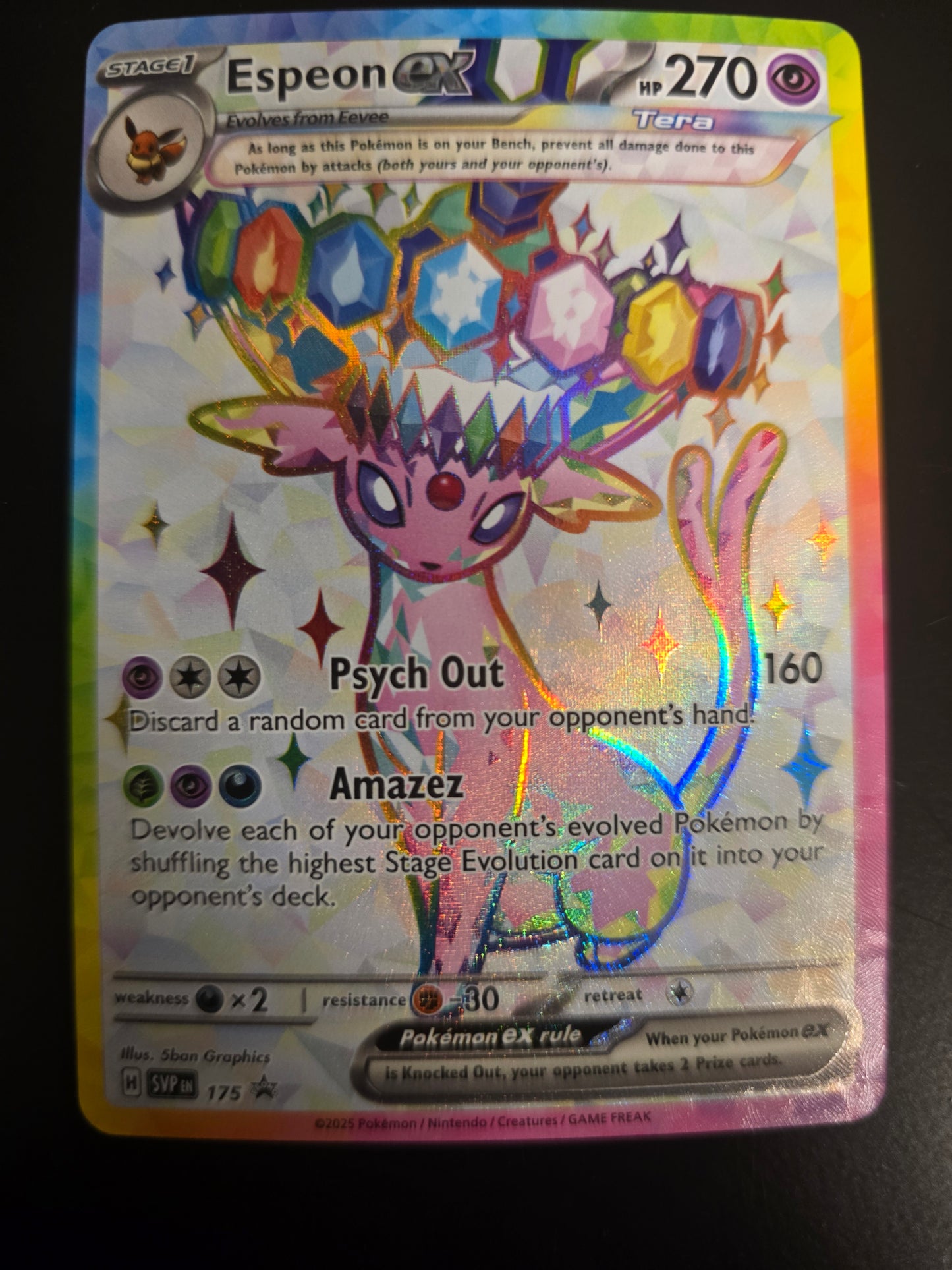 Espeon Ex 175 Scarlet & Violet Promo Cards Holofoil NM
