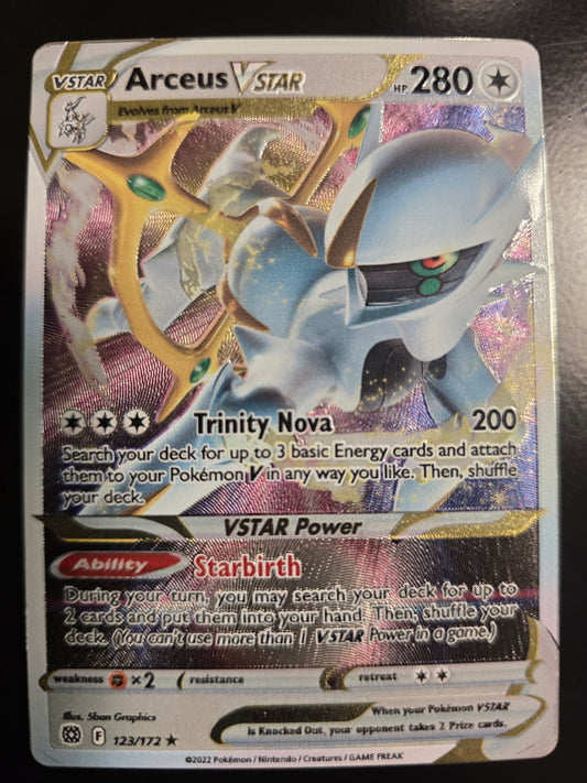 Arceus VSTAR (Metal Card) 124/172 Misc. Cards & Products Holofoil NM