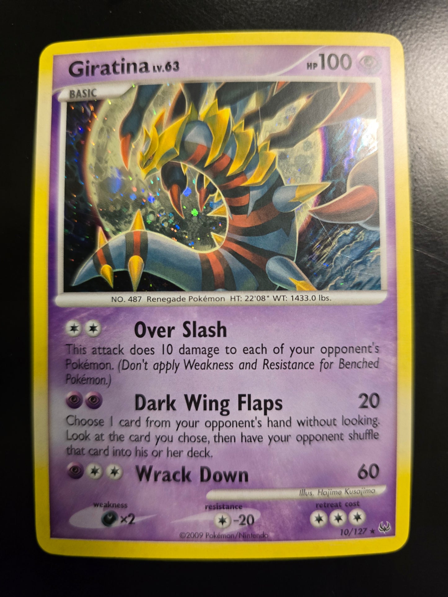 Giratina Lv. 63 10/127 Platinum Holofoil NM