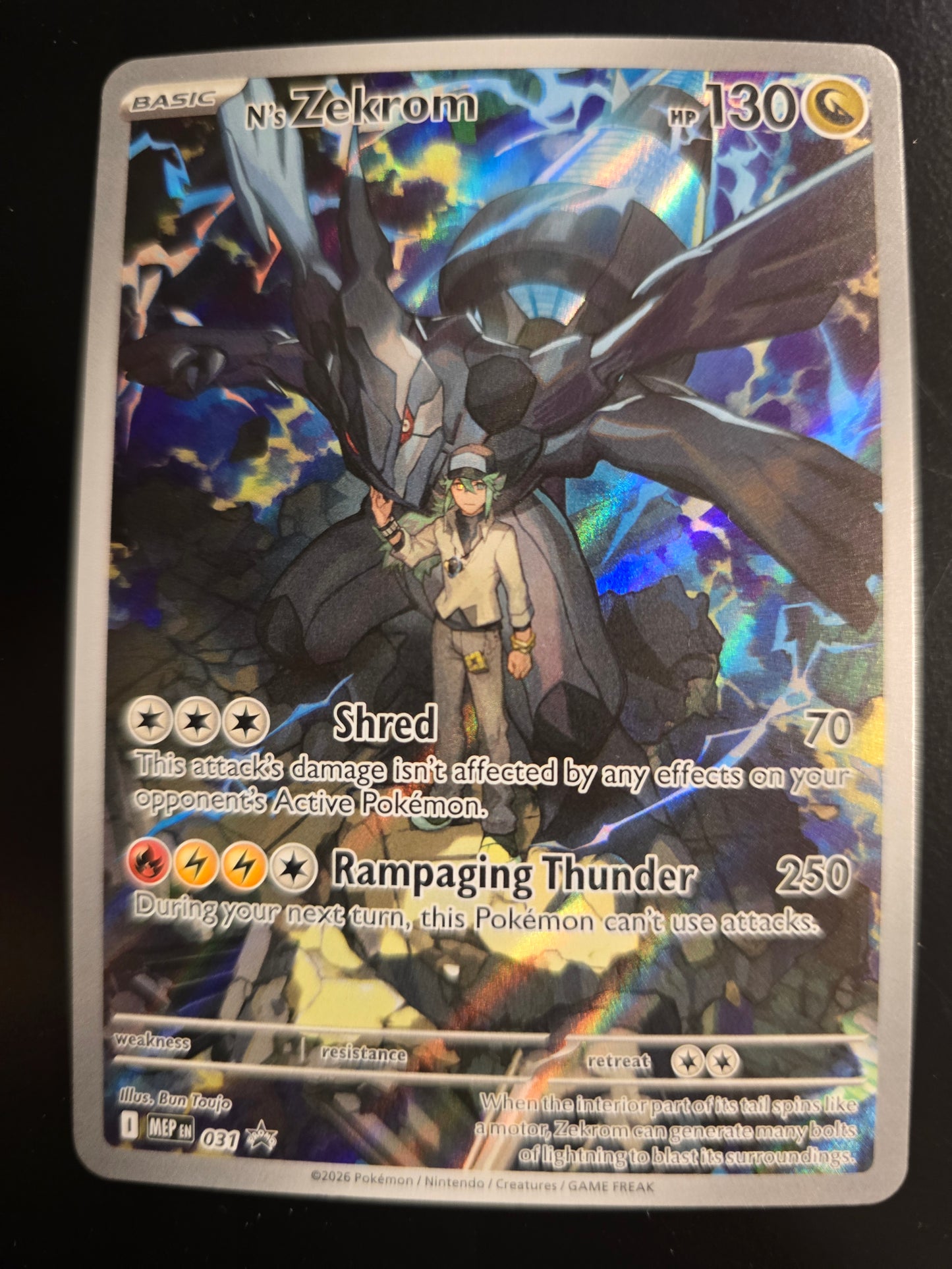 N's Zekrom 031 Mega Evolution Promo Holofoil NM