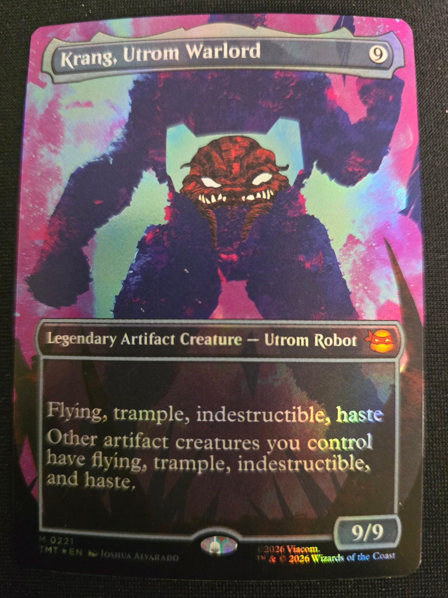 Krang, Utrom Warlord M 0221 TMNT Borderless Foil NM