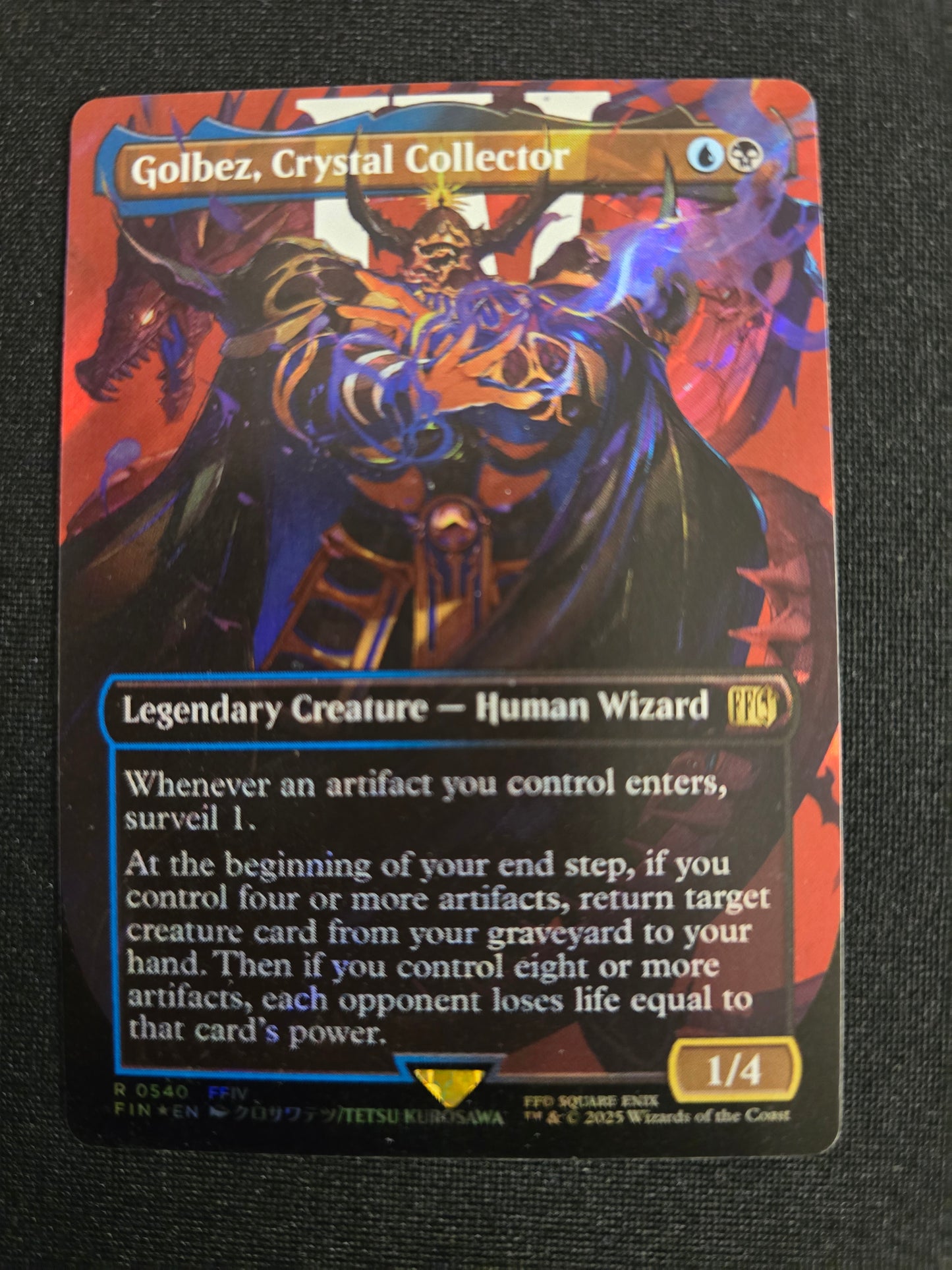Golbez, Crystal Collector R 0540 Final Fantasy Borderless Surge Foil NM