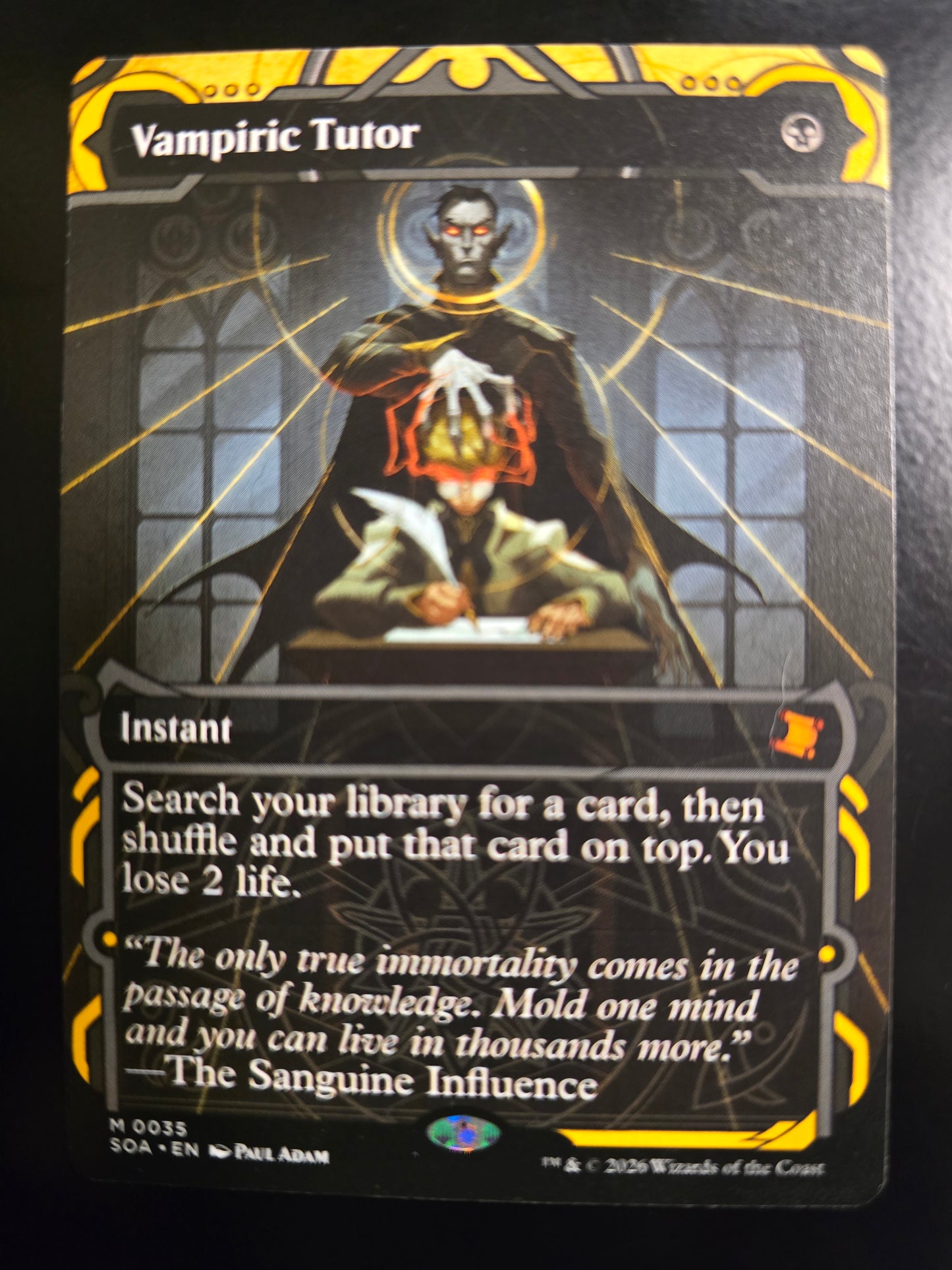 Vampiric Tutor M 0035 Secrets Of Strixhaven: Mystical Archive Borderless Normal NM