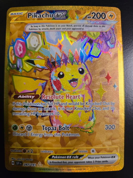 Pikachu Ex 247/191 Surging Sparks Holofoil NM