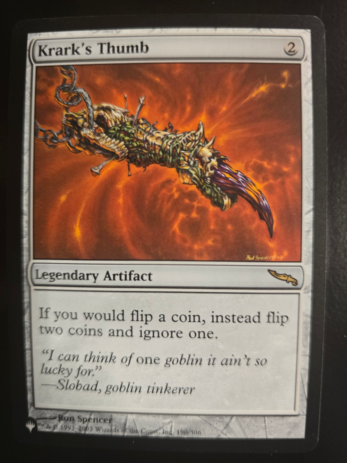 Krark's Thumb 190/306 The List Reprints Normal NM