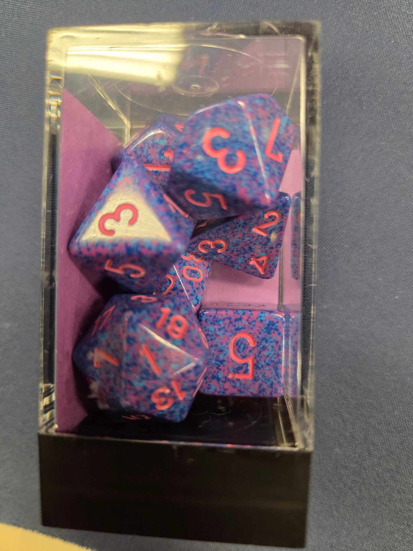Chessex Speckled Purple Passion Polyhedral 7-die Set