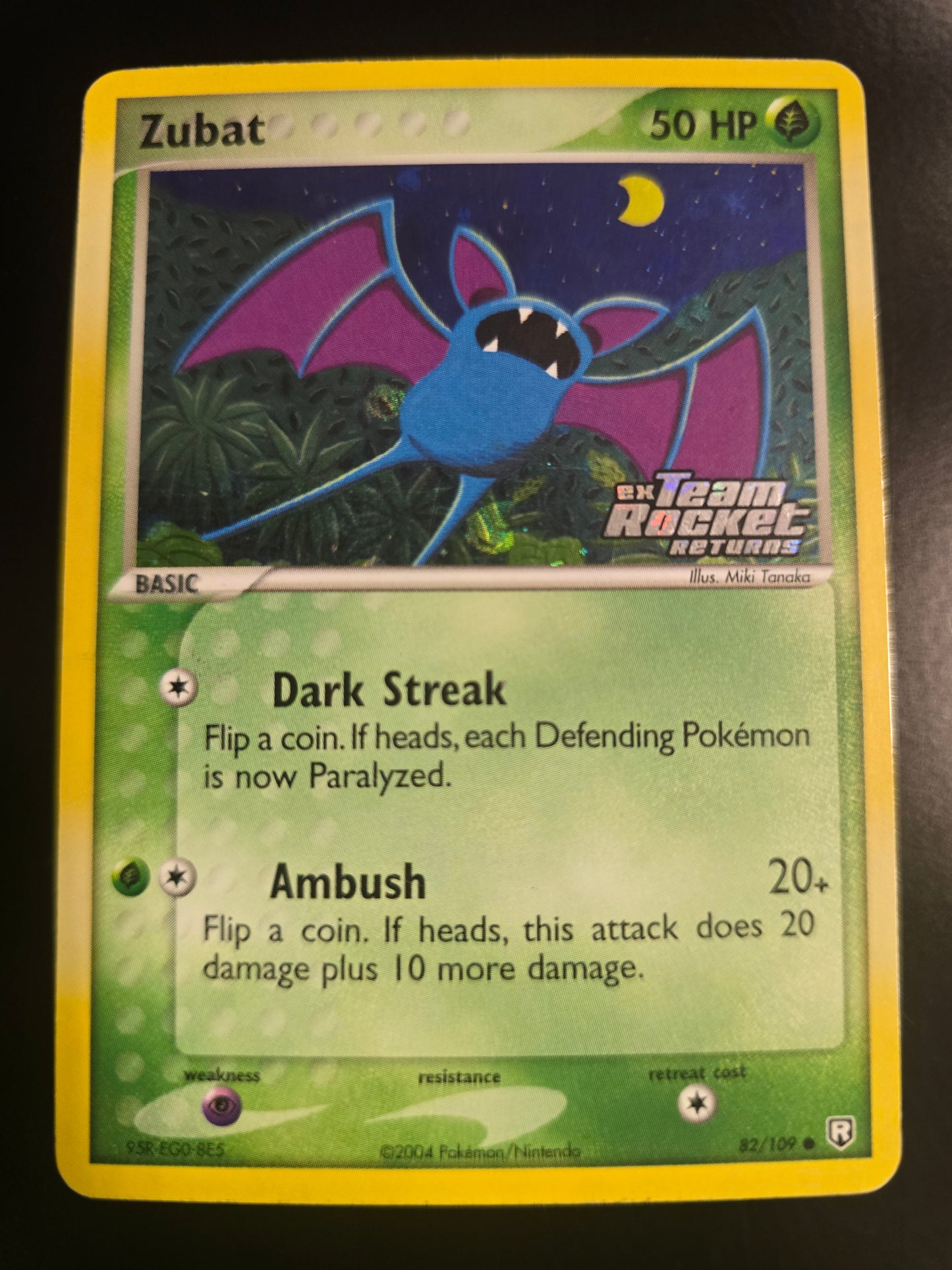 Zubat 82/109 Ex Team Rocket Returns Reverse Holofoil LP