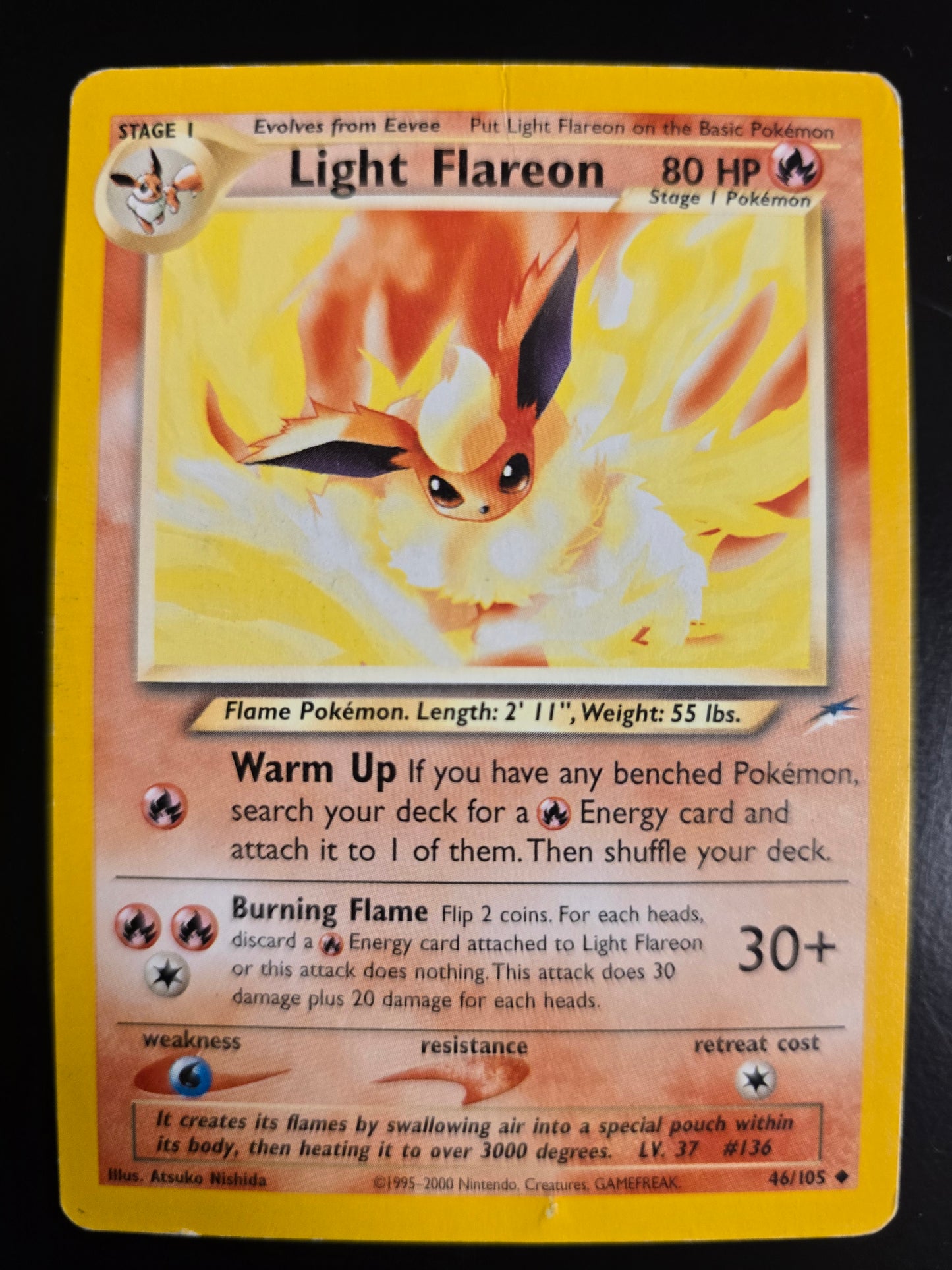 Light Flareon 46/105 Neo Destiny Unlimited Holofoil MP