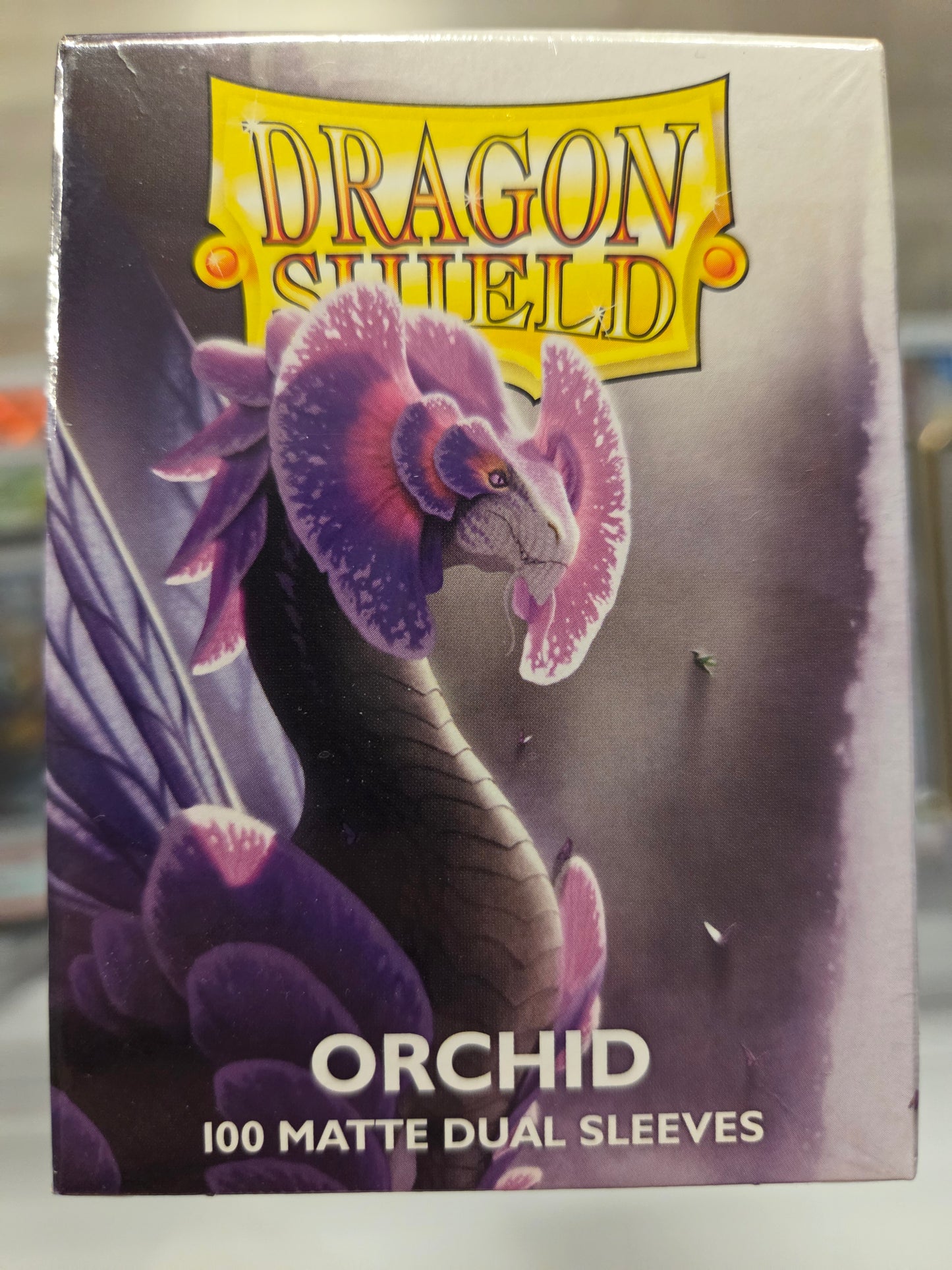 Dragon Shield 100 Card Sleeves. Color Orchid